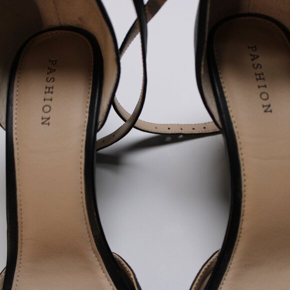 Pashion Women’s Convertible Heels & Flats Size 9 Black 2-in-1 Versatile Shoes - Picture 4 of 13